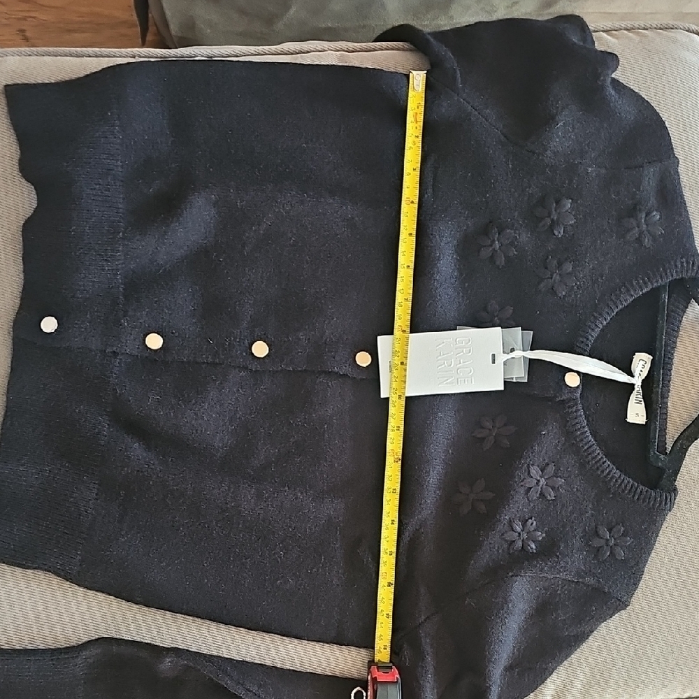 Grace Karin Classic Black Cardigan - Picture 6 of 6